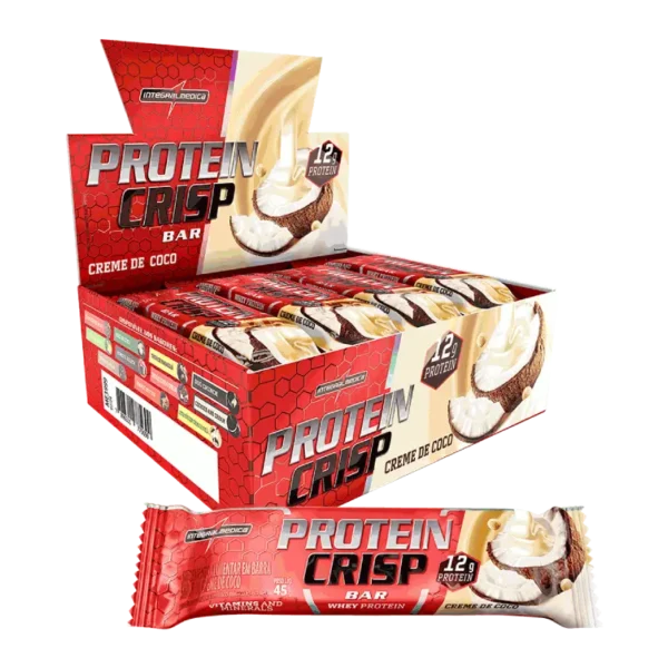 BARRA DE PROTEINA BEST WHEY CREMA DE COCO CRISPY 45G 12U