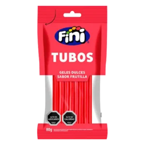 GOMITA TUBO FINI FRUTILLA DULCE 80G