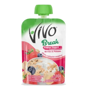 COMPOTA VIVO BREAK YOGHURT BERRIES PLATANO 90G