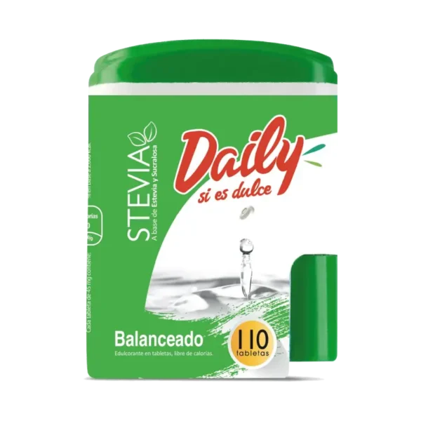ENDULZANTE DAILY STEVIA 110 TABLETAS