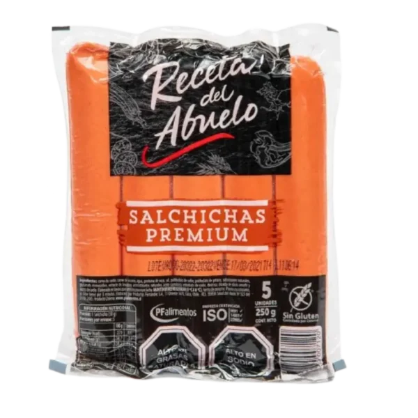 SALCHICHAS PREMIUM RECETA DEL ABUELO 250G