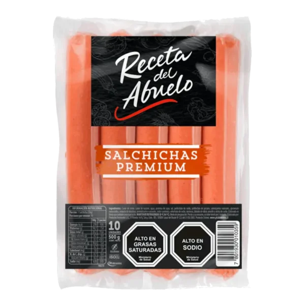 SALCHICHAS PREMIUM RECETA DEL ABUELO 500G