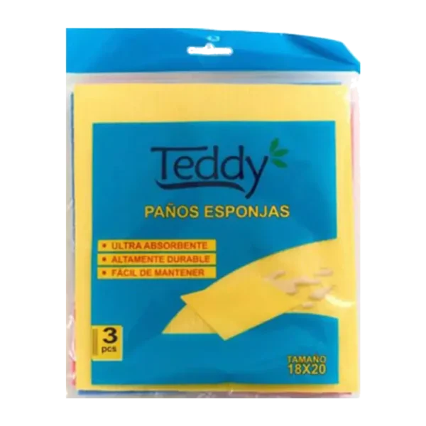 PAÑO ESPONJA X3 TEDDY