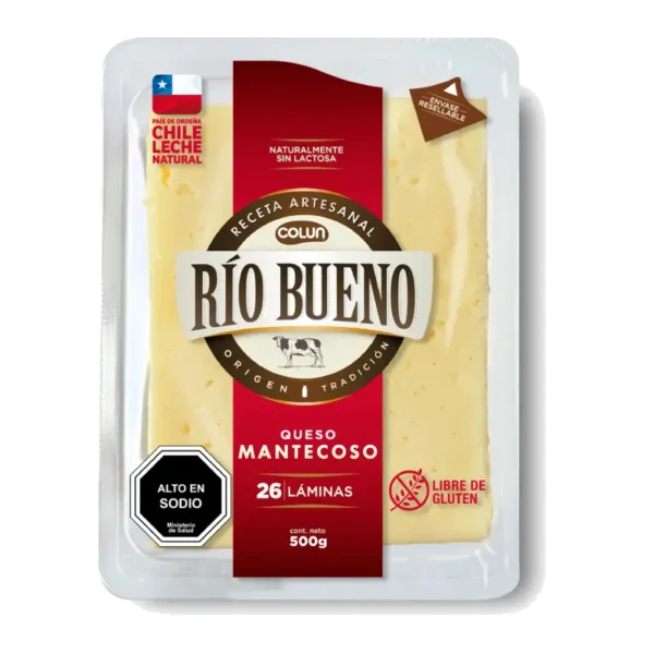 QUESO MANTECOSO RIO BUENO LAMINADO CAJA DE 10KG