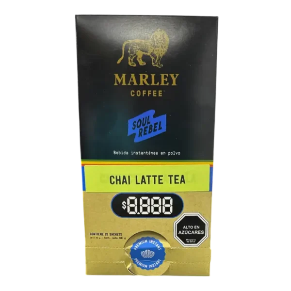 CAFE SOUL REBEL CHAI LATTE TEA MARLEY COFFEE 20G SACHET 20U (PXDP)
