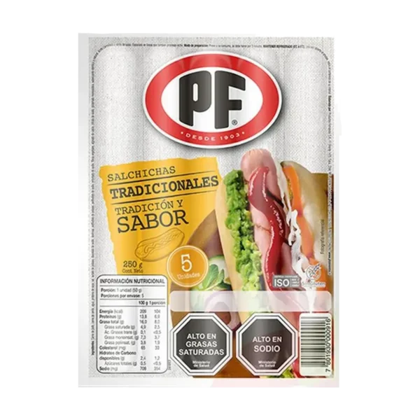 SALCHICHA TRADICIONAL PF 250G