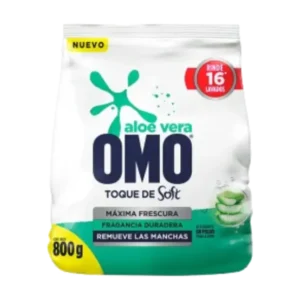 DETERGENTE POLVO OMO MATIC SOFT ALOE VERA 800G