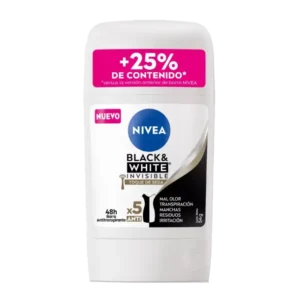 DESODORANTE BARRA NIVEA BLACK & WHITE TOQUE DE SEDA 54G