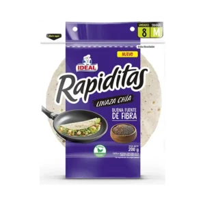 RAPIDITA TORTILLA LINAZA CHIA IDEAL 8P 200G