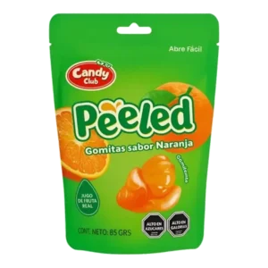GOMITAS CANDY CLUB PEELED NARANJA 85G
