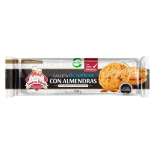 GALLETA NUTRA BIEN AVENA ALMENDRAS SIN AZUCAR 128G