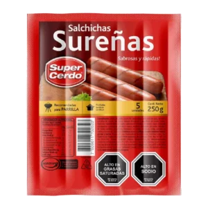 SALCHICHA SUREÑA SUPER CERDO 5U 250G