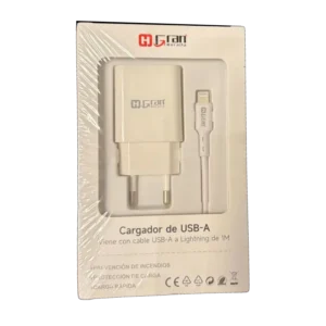 CARGADOR USB-A A LIGHTNING DE 1M