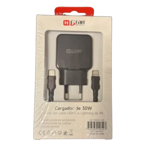 CARGADOR 30W USB-C A LIGHTNING 1M ZLC-15610