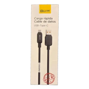 CABLE USB-TYPE-C CARGA RAPIDA 1M