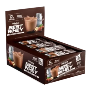 BARRA DE PROTEINA BEST WHEY CHEESECAKE CACAO AVELLANA LECHE 49G 12U