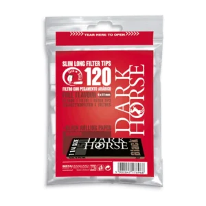 FILTRO SLIM LONG ENGOMADO 6/22 120U + PAPEL BLACK
