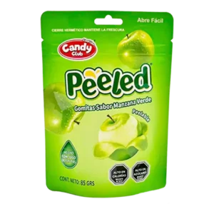 GOMITAS CANDY CLUB PEELED MANZANA VERDE 85G