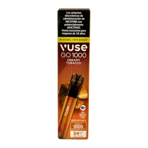 VAPORIZADOR VUSE GO CREAMY TABACCO 1K