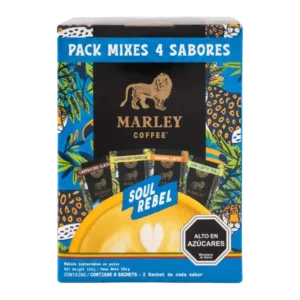 BEBIDA INSTANTANEA SOUL REBEL MIX PACK MIXES 4 SABORES 8 SACHETS 154G