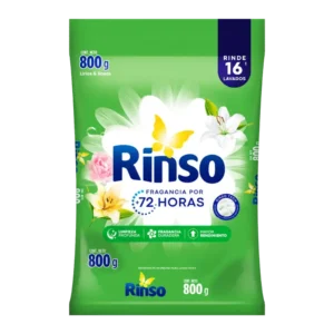 DETERGENTE POLVO RINSO LIRIOS/ROSAS 800G
