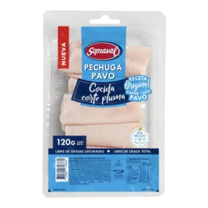 Sopraval Pechuga de Pavo Cocida Corte Pluma 120 g