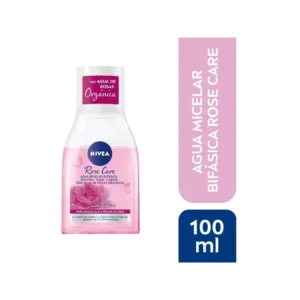 AGUA MICELAR BIFASICA NIVEA ROSE CARE 100ML