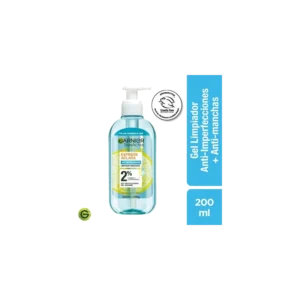 GARNIER GEL LIMPIADOR EXPRESS ACLARA ANTI ACNE 200ML