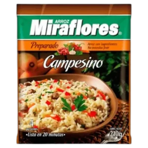 ARROZ PREPARADO MIRAFLORES CAMPESINO 210G
